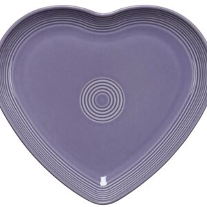 Fiesta Lavender Heart-Shaped Plate 9 Inch